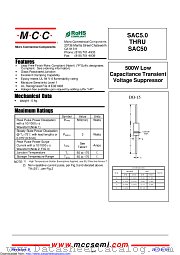 SAC7.0 datasheet pdf Micro Commercial Components