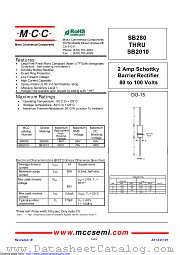 SB280 datasheet pdf Micro Commercial Components