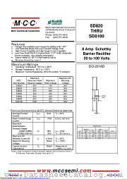 SD850 datasheet pdf Micro Commercial Components