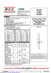 SF21G datasheet pdf Micro Commercial Components