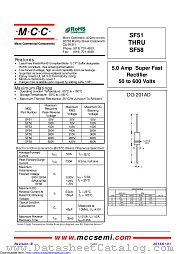 SF58 datasheet pdf Micro Commercial Components