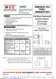 SMB2EZ5.6D5 datasheet pdf Micro Commercial Components