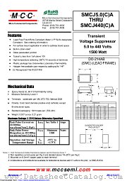 SMCJ26CA datasheet pdf Micro Commercial Components