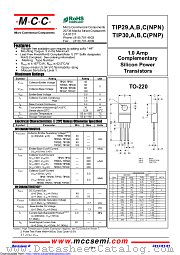 TIP30 datasheet pdf Micro Commercial Components