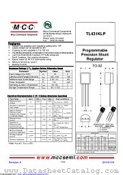 TL431KLP datasheet pdf Micro Commercial Components