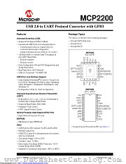 MCP2200T-I/SO datasheet pdf Microchip