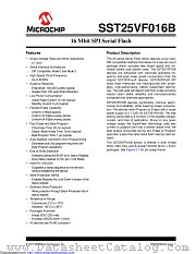 SST25VF016B-75-4I-S2AF-T datasheet pdf Microchip