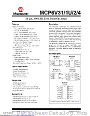 MCP6V34T-E/ST datasheet pdf Microchip
