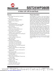 SST25WF080B datasheet pdf Microchip