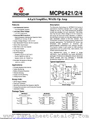 MCP6424-E/SL datasheet pdf Microchip