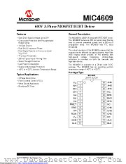MIC4609 datasheet pdf Microchip