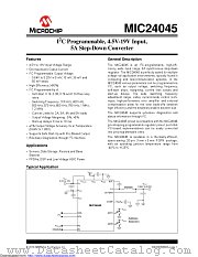 MIC24045 datasheet pdf Microchip