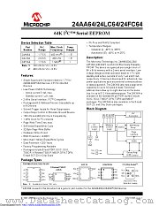 24FC64FT-I/OT datasheet pdf Microchip