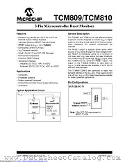 TCM809SVLB713 datasheet pdf Microchip
