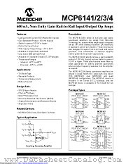 MCP6141T-E/OTVAO datasheet pdf Microchip