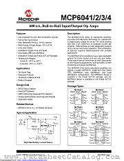 MCP6041T-E/OT datasheet pdf Microchip