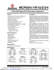 MCP6541UT-E/OT datasheet pdf Microchip