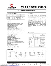 24AA08HT-I/MNY datasheet pdf Microchip