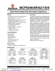 MCP6546UT-E/OT datasheet pdf Microchip
