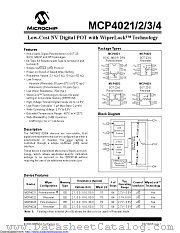 MCP4022T-202E/CHVAO datasheet pdf Microchip