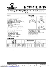 MCP4018T-104E/LT datasheet pdf Microchip