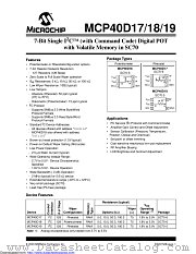 MCP40D17T-104E/LT datasheet pdf Microchip