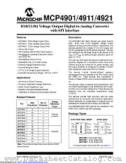 MCP4901-E/P datasheet pdf Microchip