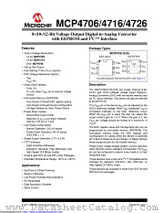 MCP4726A2T-E/CH datasheet pdf Microchip
