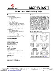 MCP6V26-E/SN datasheet pdf Microchip