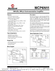 MCP6N11T-001E/SN datasheet pdf Microchip