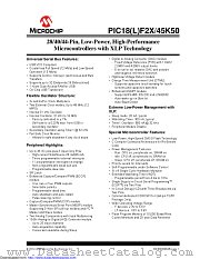 PIC18LF24K50-I/ML datasheet pdf Microchip