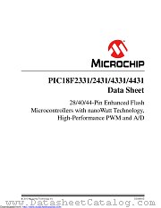 PIC18F2331-I/MM datasheet pdf Microchip