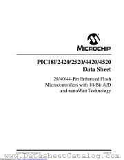 PIC18LF4520-I/ML datasheet pdf Microchip