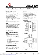 ENC28J60-I/SP datasheet pdf Microchip