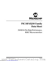 PIC18F44J10 datasheet pdf Microchip