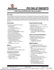 PIC16F18855-E/MV datasheet pdf Microchip