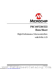 PIC10F222T-I/OT datasheet pdf Microchip