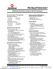 PIC16LF727T-I/PT datasheet pdf Microchip