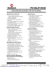 PIC18LF13K22T-I/ML datasheet pdf Microchip
