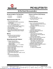 PIC16LF720T-I/SS datasheet pdf Microchip