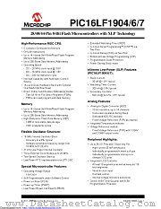PIC16LF1906-E/MV datasheet pdf Microchip