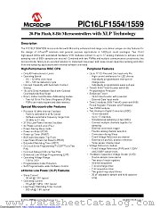 PIC16LF1559-E/GZ datasheet pdf Microchip