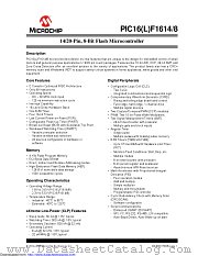 PIC16F1618T-I/ML datasheet pdf Microchip