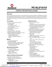 PIC16F1619-I/ML datasheet pdf Microchip