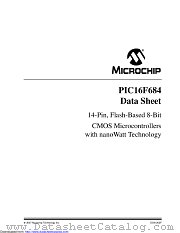 PIC16F684T-I/SL datasheet pdf Microchip
