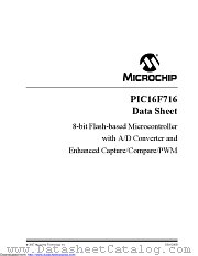 PIC16F716T-I/SS datasheet pdf Microchip