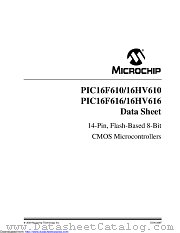 PIC16HV610-I/ST datasheet pdf Microchip