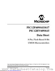 PIC12F609-E/P datasheet pdf Microchip