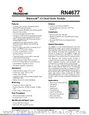 RN4677 datasheet pdf Microchip