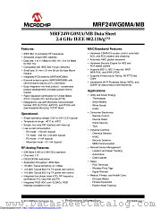MRF24WG0MAH-I/RM datasheet pdf Microchip